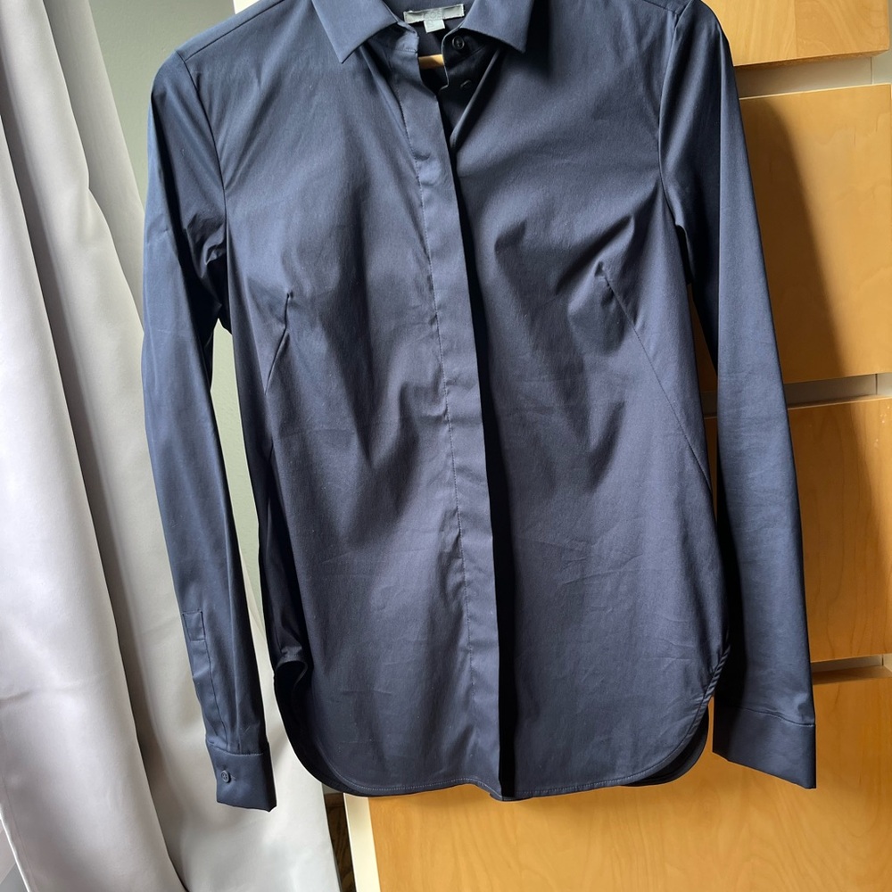 COS navy Dress Shirt Tailored Fit